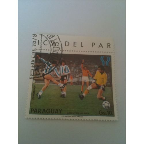 Timbre Coupe Du Monde De Football 1978 Paraguay