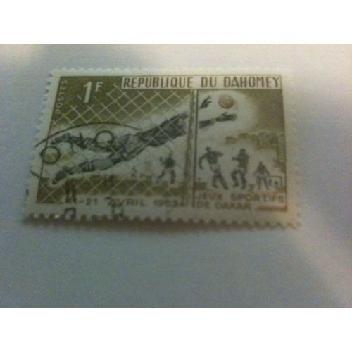 Timbre Jeux Sportifs De Dakar 1963 République Du Dahomey