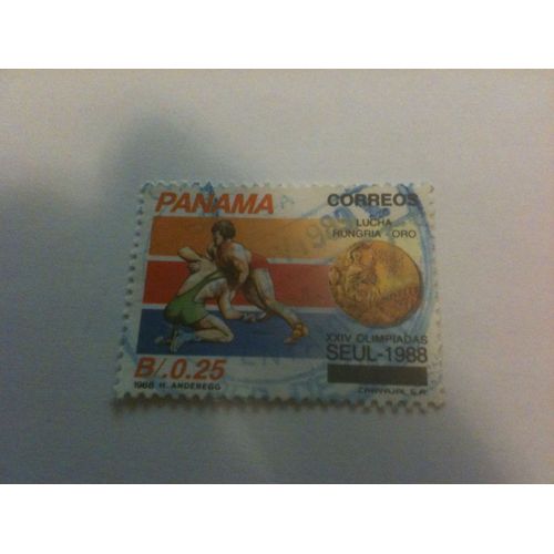 Timbre Jeux Olympiques Séoul 1988 Panama