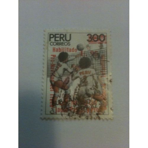 Timbre Volley-Ball Perou 1982
