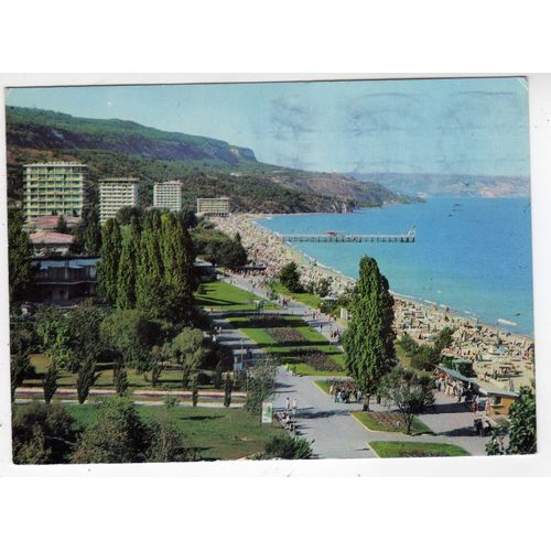 Carte Postale Varna Zlatin Piassatzi - Slatni Pjassazi Bulgarie 1974 Beaux Timbres
