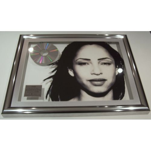 Disque De Platine Sade "The Best Of Sade"