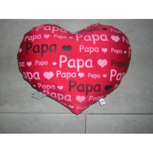 Coussin Rouge " Papa