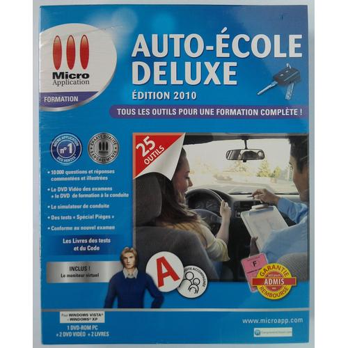 Auto-Ecole Coffret Deluxe 2010 - Version Boîte - 1 Utilisateur - Dvd - Win - Français) Pc