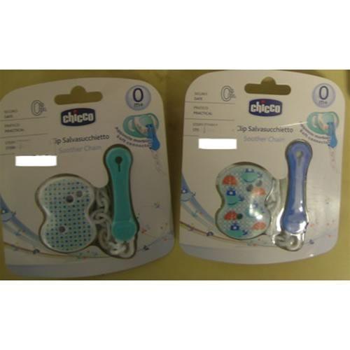 Attache-Sucette Chicco Avec Clip Souple Bleu Clair