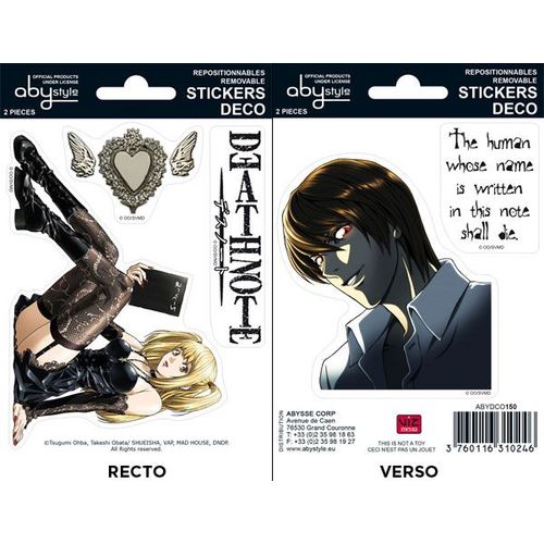 Death-Note - Planche De Mini-Stickers (16 X 11cm)