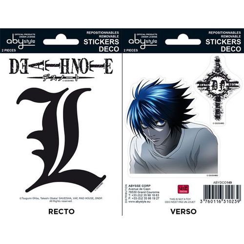 Death-Note - Planche De Mini-Stickers (16 X 11cm)
