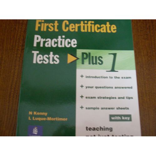 First Certificate Practice Tests Plus With Key
