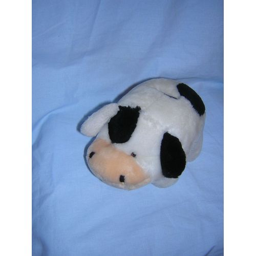 peluche vache tirelire 22 cm.