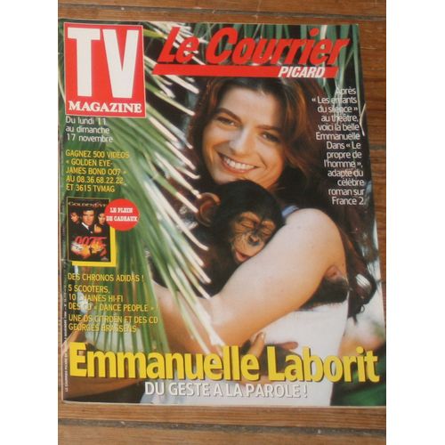 Tv Le Courrier Picard Sandrine Kiberlain 1/2p/ Emmanuelle Laborit 1p/ Sylvie Joly 1/4p/ Mezrahi 1/2p/ Michel Leeb 1/2p/ Articles Photos Karen Cheryl, Vanessa Demouy, Jane Seymour, Kelly Rutherford, Jamiroquai,  Joely Fisher  16113