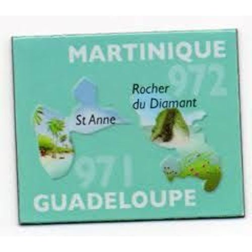 Magnet Le Gaulois N°971/972 Martinique Et Guadeloupe