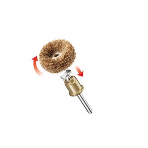 2 TAMPONS ABRASIFS 25mm - GROS ET MOYEN GRAIN DREMEL 2615S511JA
