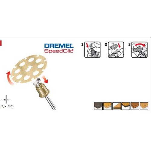 Disque À Tronçonner 38mm Spécial Bois Speedclic Dremel 2615s544jb