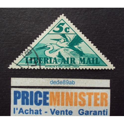 Libéria.. 5c Libéria Air Mail . Oiseaux . Oblitérés.