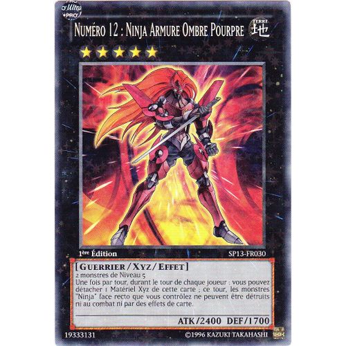 Numero 12 : Ninja Armure Ombre Pourpre - Yu-Gi-Oh! - Sp13-Fr030 - Starfoil - 1ère Ed.