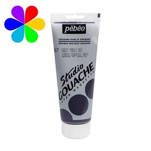 Gouache Studio Pébéo Super Maquette Noir Ivoire 26 Flacon 100ml