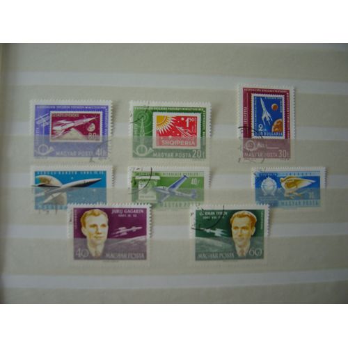 Hongrie - 8 Timbres Oblitérés Des Années 60 : Conquête De L'espace