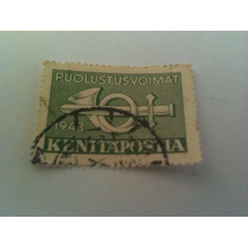 Timbre Puolustusvoimat Kenttapostia Finlande 1943