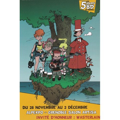 Carte Postale Wasterlain Marc Festival Bd Grenoble 2012 (Docteur Poche)