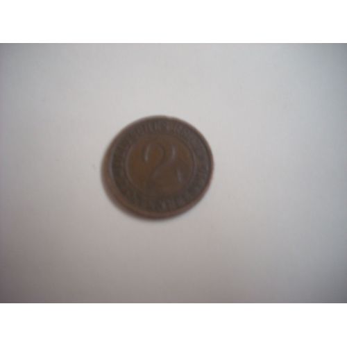 Allemagne - Pièce 2 Rentenpfennig Deutsches Reich (1924)
