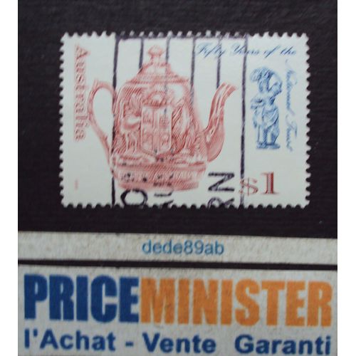 Australie.. 1$ Australia . Théière . Fifty Years Of The National Trust . Oblitéré.