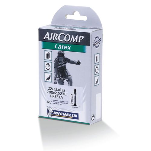 Chambre 700 22/23x622 V/Presta 60mm A1 Air Comp Latex Michelin
