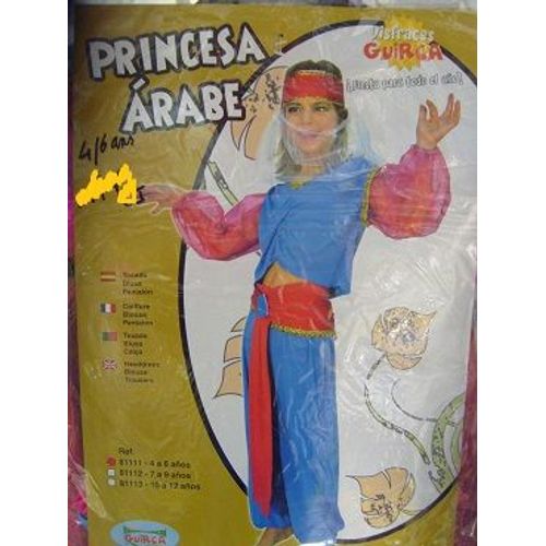 Costume Enfant Princesse Arabe 4/6 Ans