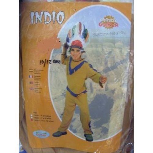 Costume Enfant Indien 10/12 Ans