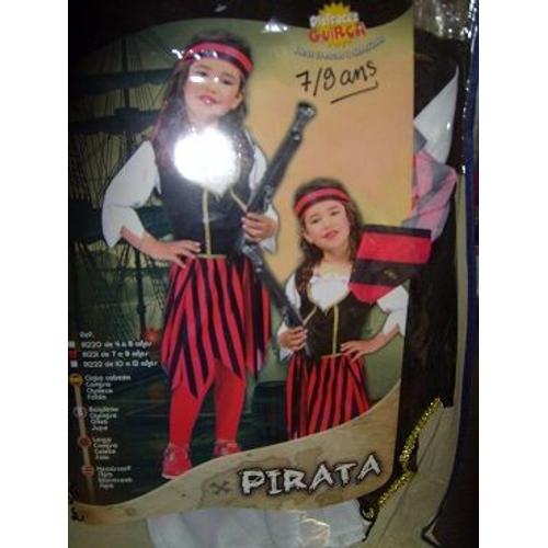 Costume Enfant  Pirate 7/9 Ans