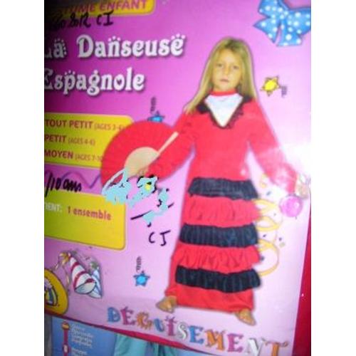 Costume Enfant Danseuse Espagnole 7/10 Ans