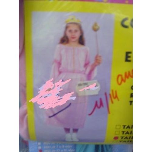 Costume Enfant Pricesse Rose