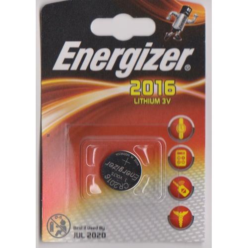 Energizer 2016 Lithium - 1 pile 3V pour montres, calculatrices