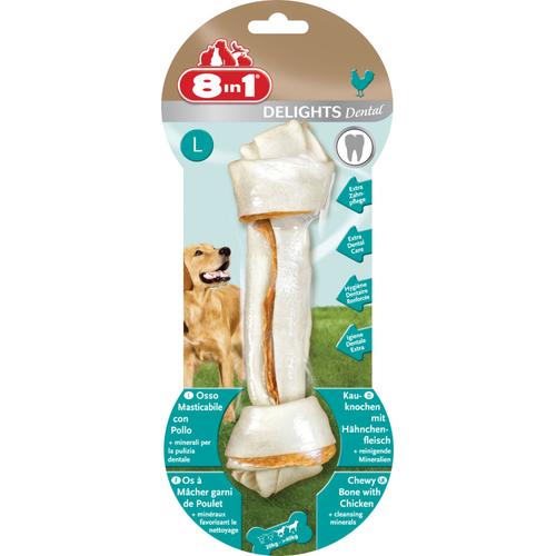 Os À Mâcher Pour Chien Hygiène Des Dents/Dental Delights 8 In 1 - Os Delights Dental Taille L (20 Cm) Blister De 1