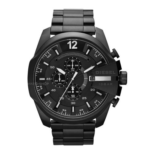 Montre Homme Diesel Chrono Bracelet Acier Noir