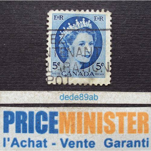 Canada.. 5 Cents . La Reine Elisabeth I I . Oblitéré.