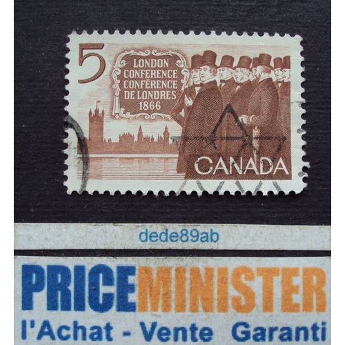 Canada.. 5 Cents . 100 Ans De La Conférence De Londres (1866-1966) Oblitéré.