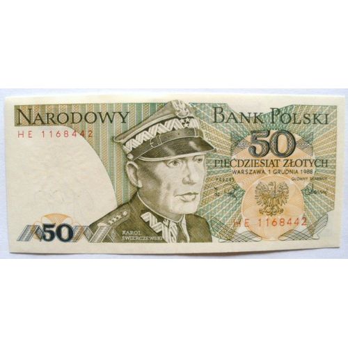 Billet De Banque Pologne De 50 Zloty (50 - Piecdziesiat Zlotych Narodowy Bank Polski)