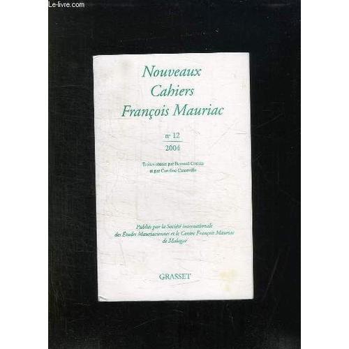 Nouveaux Cahiers Francois Mauriac N12