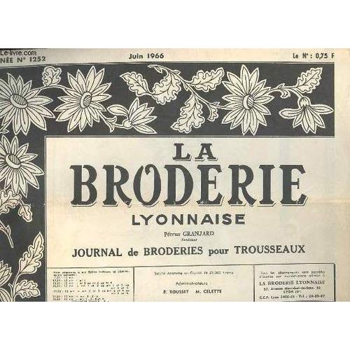 La Broderie Lyonnaise N° 1252 Juin 1966.