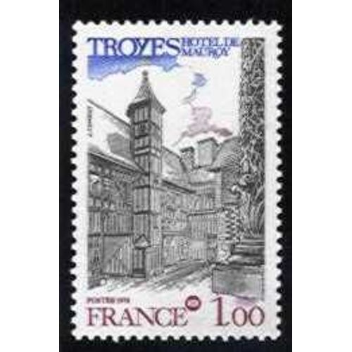 Timbre Troyes - Hôtel De Mauroy
