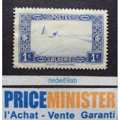 Algérie - R F .. 1c Halte Saharienne . Non Utilisé (Avec Gomme)
