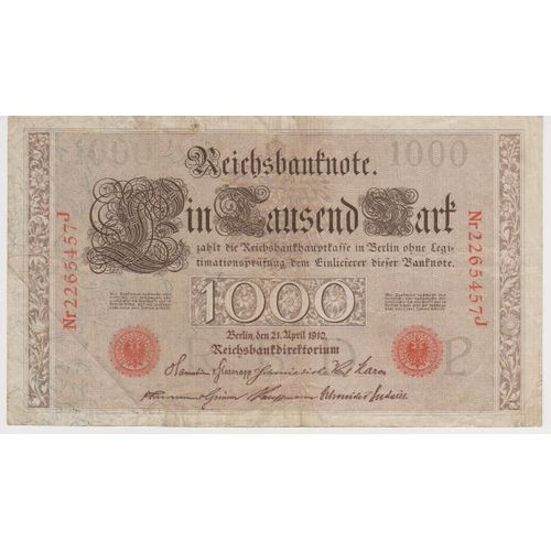1000 Reichsbanknote 1910