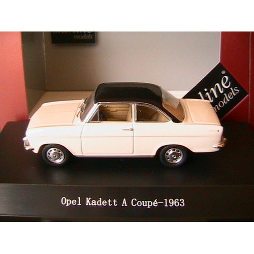 Opel Kadett Coupe A 1963 White Chamonix Black Roof Starline 550246 1/43-Starline