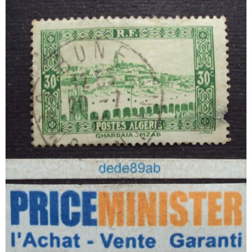 Algérie - R F.. 30c . Ghardaïa - Mzab . Oblitéré.