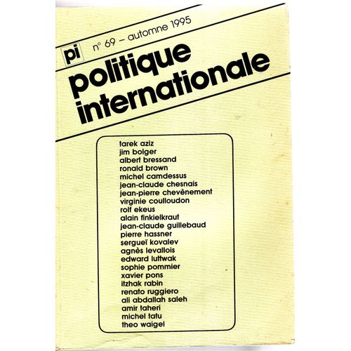 Politique Internationale N 69 Automne 1995