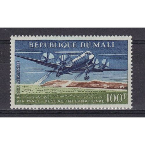 Mali 1963 Poste Aerienne : Compagnie Aérienne "Air-Mali" : Avion Du Service International - Timbre Neuf *