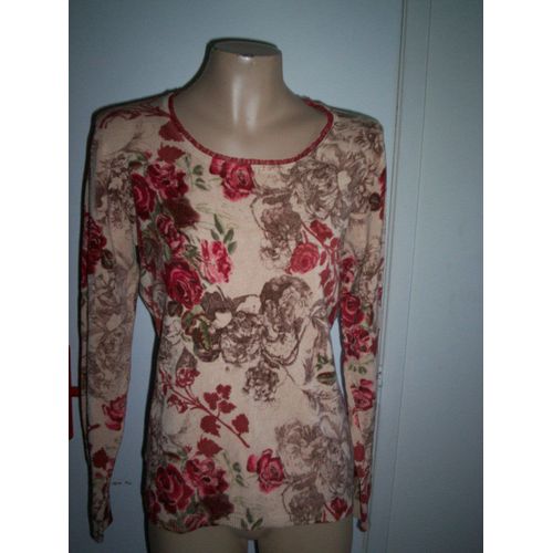 Pull Fleuri Mi-Saison