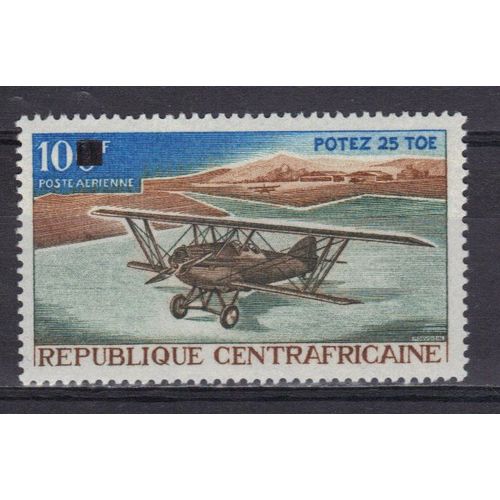 Centrafrique 1967 Poste Aerienne : Avions : Potez 25 T.O.E. - Timbre Neuf *