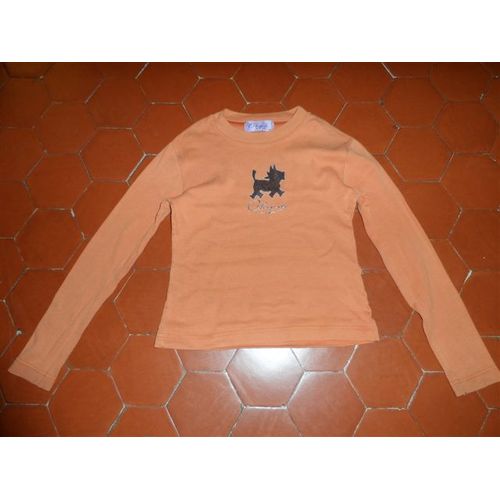 T-Shirt Coton Orange Chipie