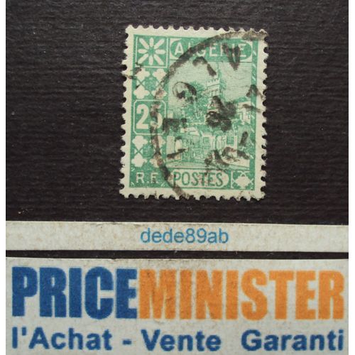 Algérie - R F .. 25c . Mosquée Sidi Abderrahmane . Alger . Oblitéré.